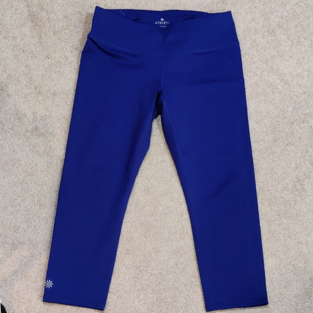 Athleta blue capri leggings